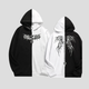 Sudadera Negra Con Capucha Larga Death Metal