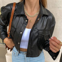 Chaqueta De Cuero Grunge