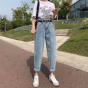 Jeans A Vita Alta Grunge