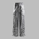 Graue Hose Damen Metallic