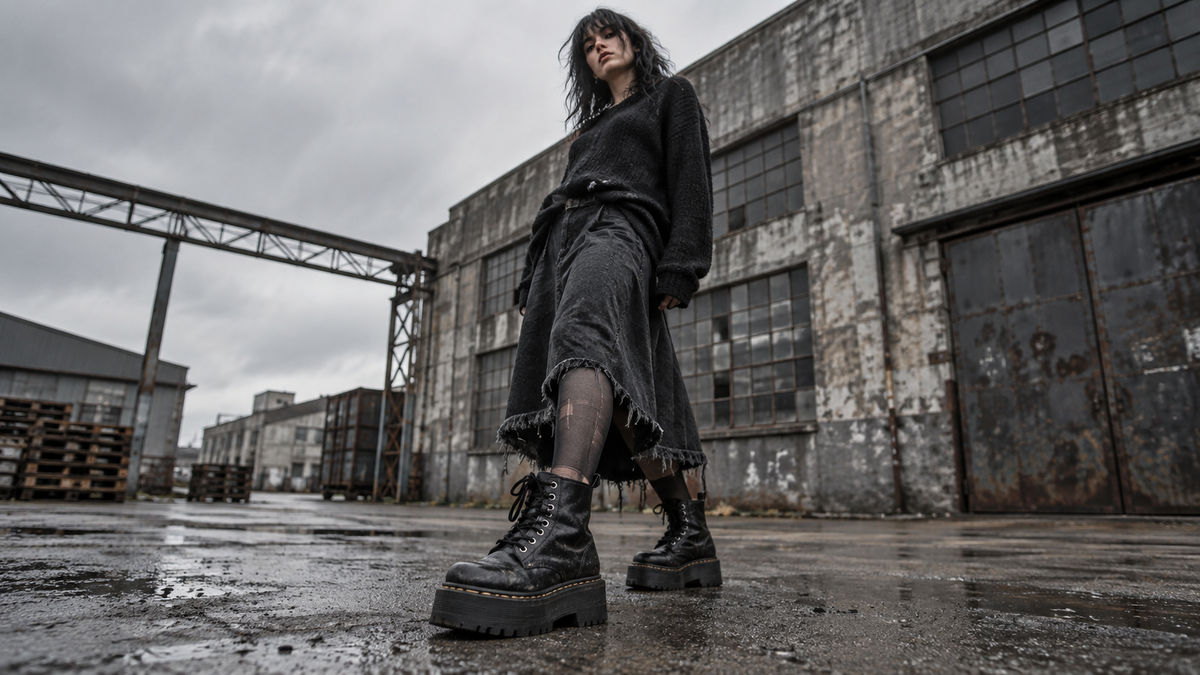 Bannière de la collection Chaussures Grunge Femme