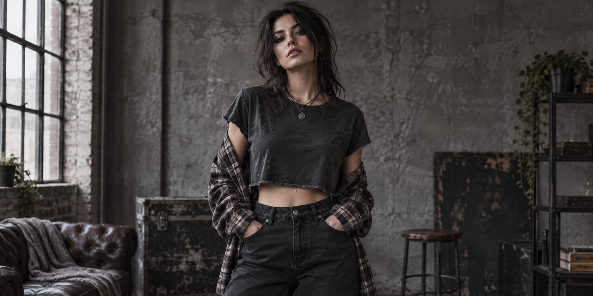 Bannière de la collection Crop Top Grunge