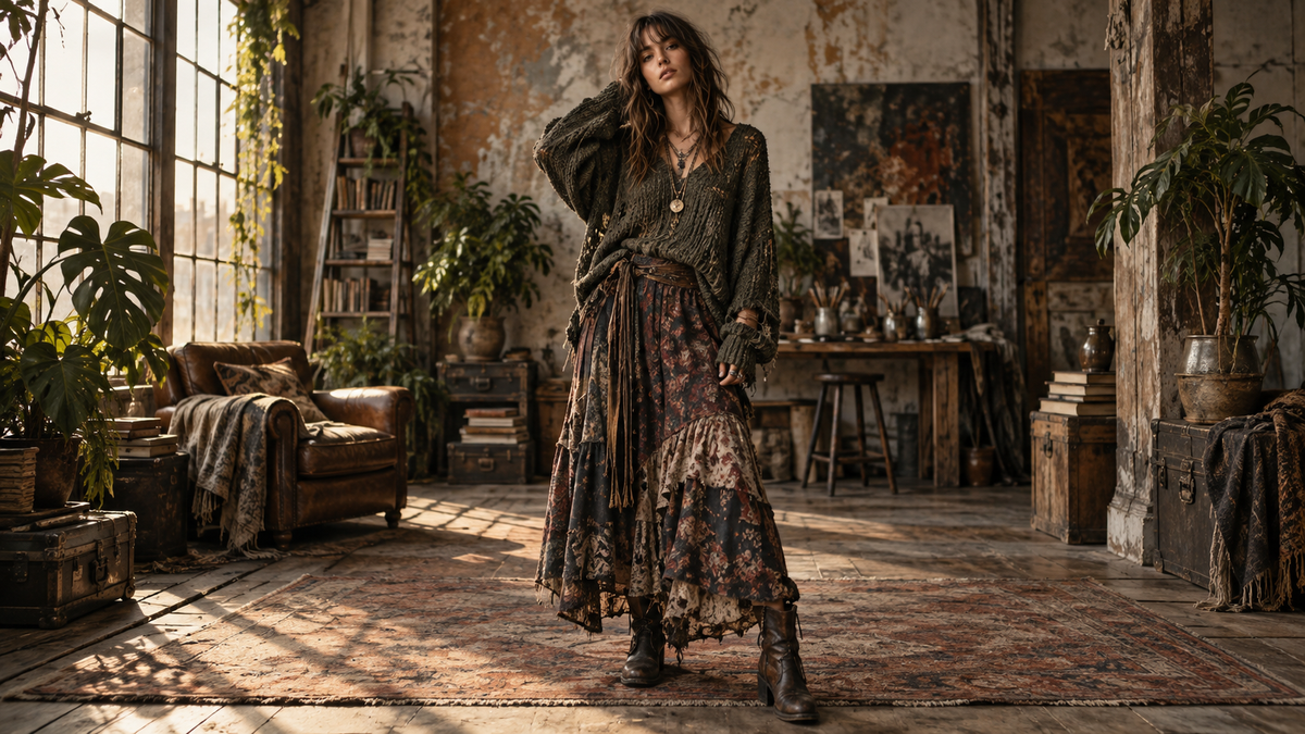 Bannière de la collection Grunge Boho