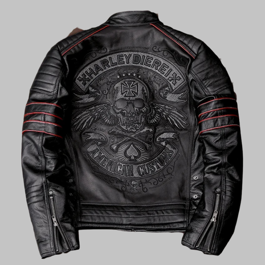 Veste Cuir Gothique Homme