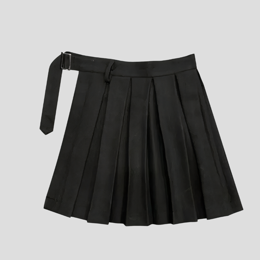 Jupe Plissée Noire Rock