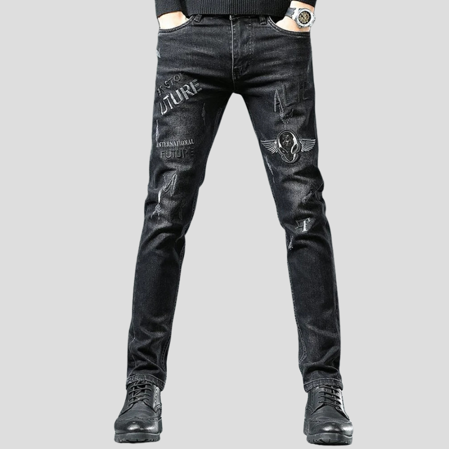 Jean Punk Grunge Homme