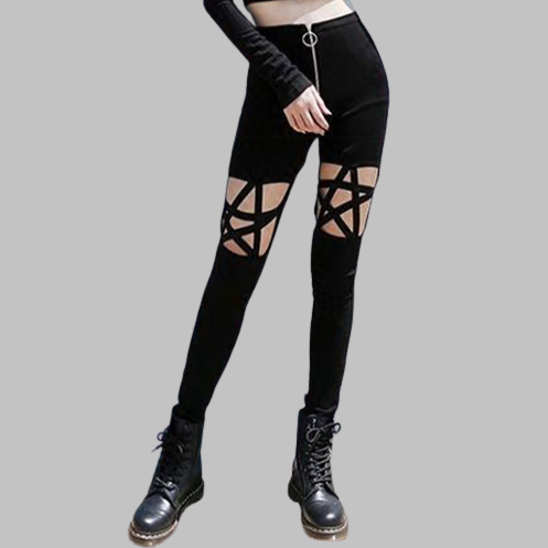 Jean Punk Rock Femme