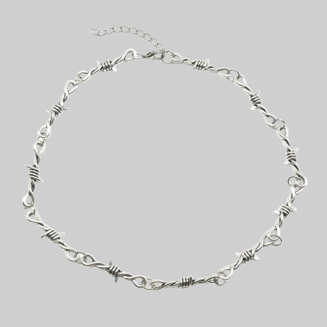 Collier Argent Punk