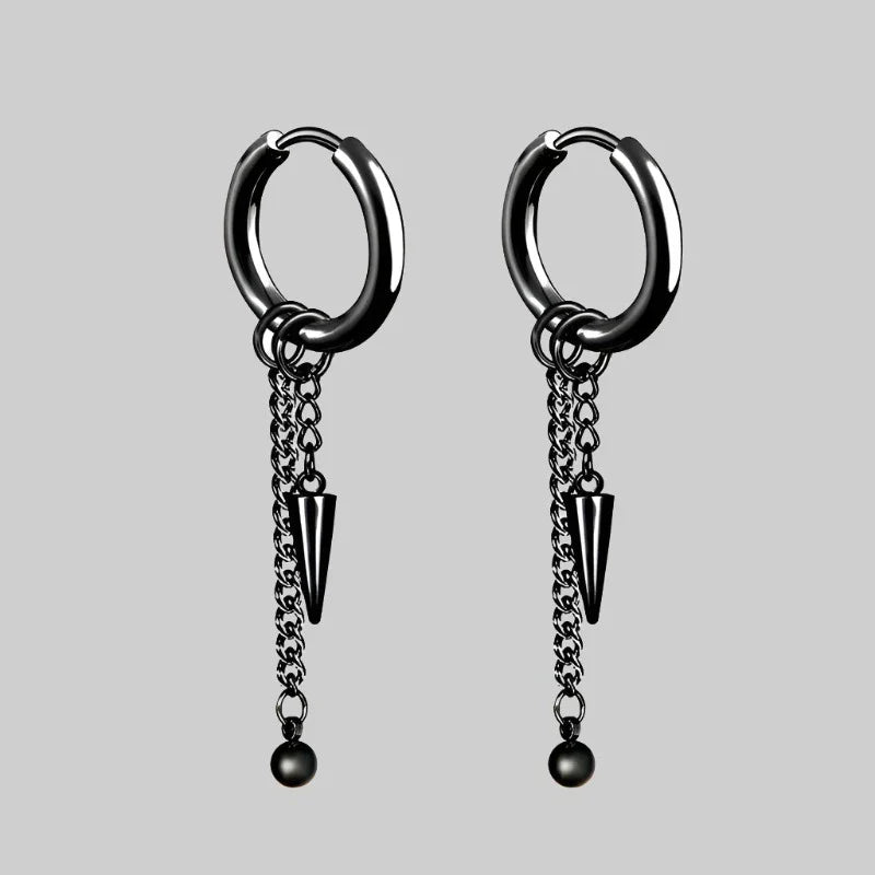 Boucle D'Oreille Punk Avec Chaine