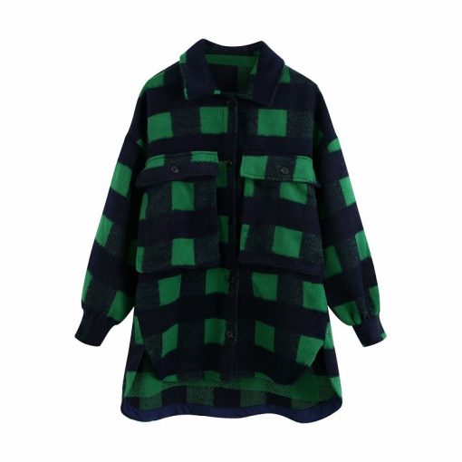 Manteau Tartan Grunge