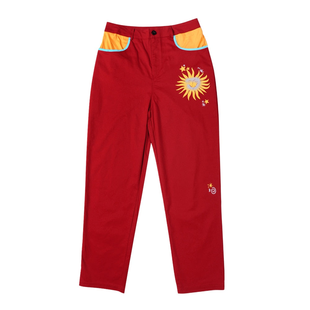 Red Grunge Pants