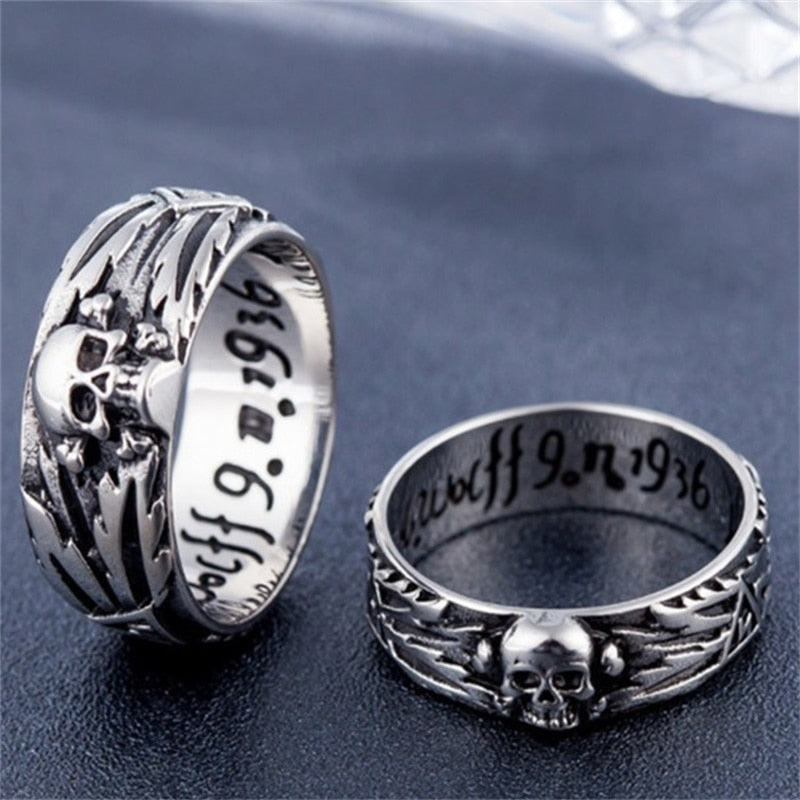 Bague Gothique Homme Argent
