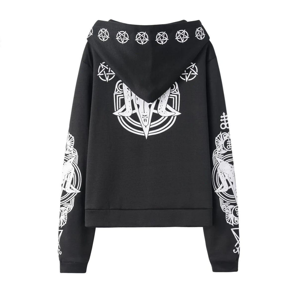 Sweat Capuche Noir Gothique Femme