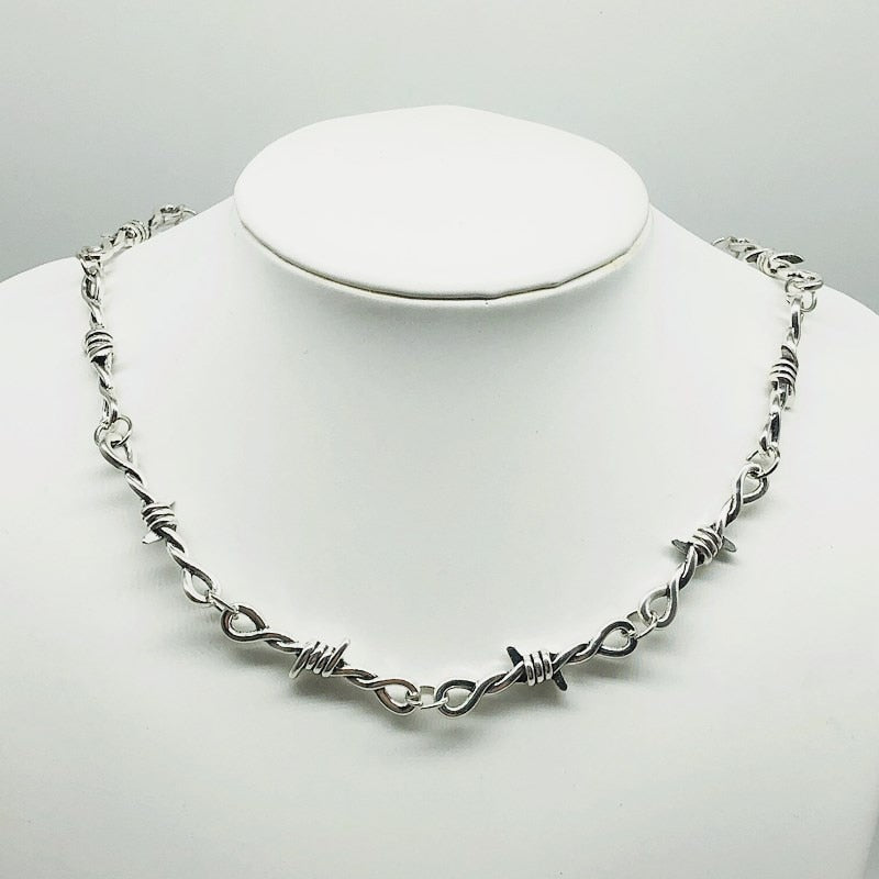 Collier Argent Punk