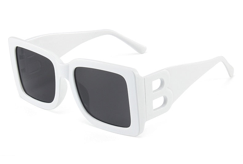 lunette-soleil-grunge - Blanc