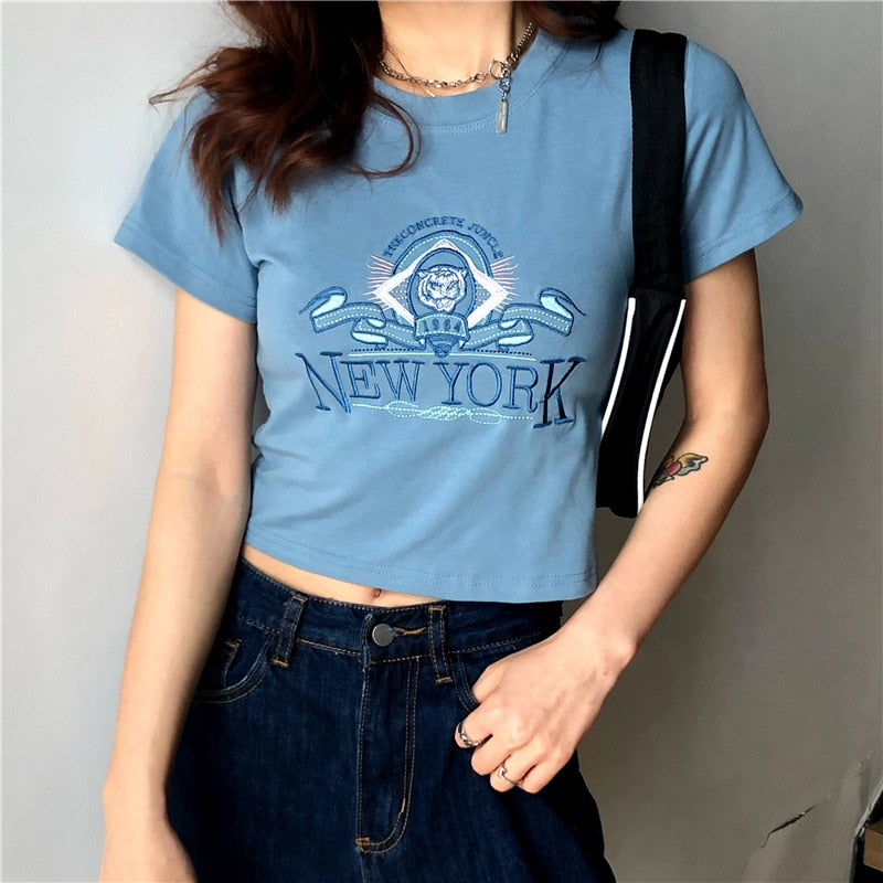 T-Shirt Vintage Grunge Femme