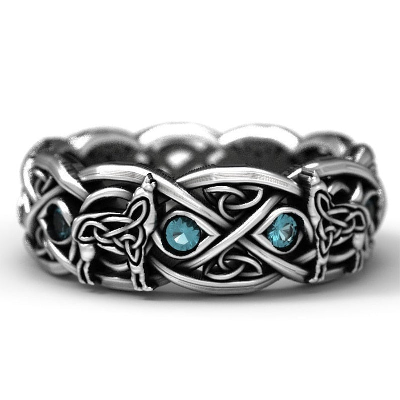 Bague Argenté Rock