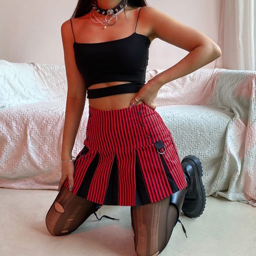 Jupe Emo Rouge
