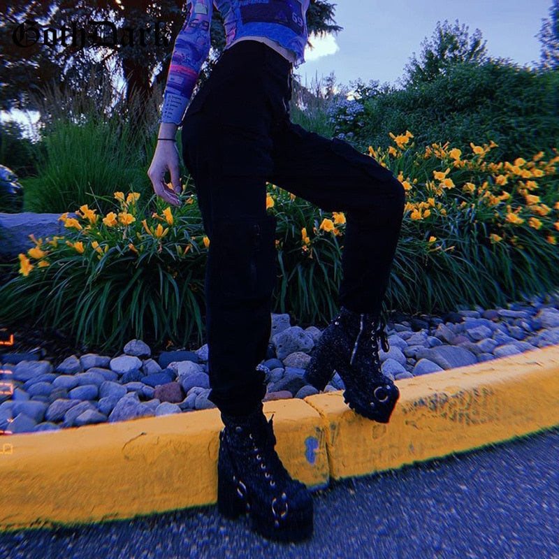 Pantalon Cargo Punk Noir