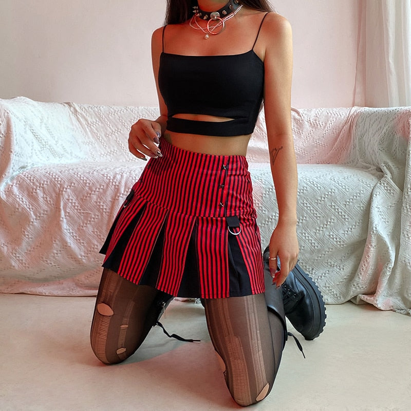 Jupe Emo Rouge