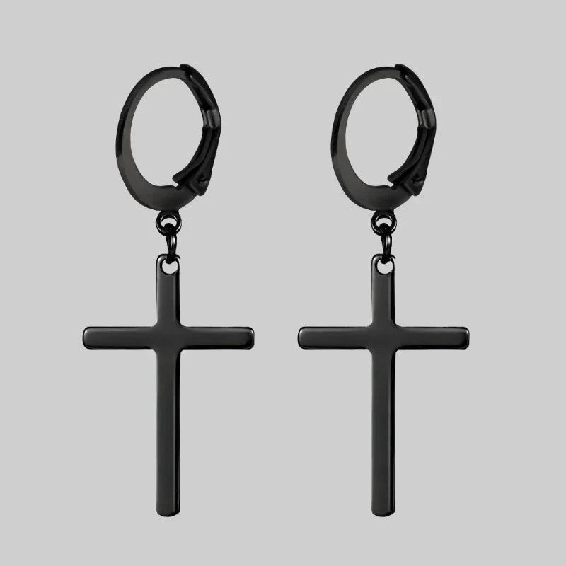 Boucle D'Oreille Croix Rock