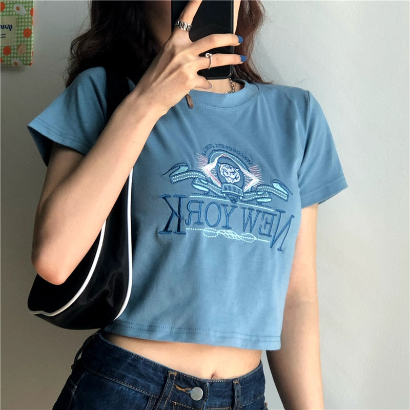 T-Shirt Vintage Grunge Femme