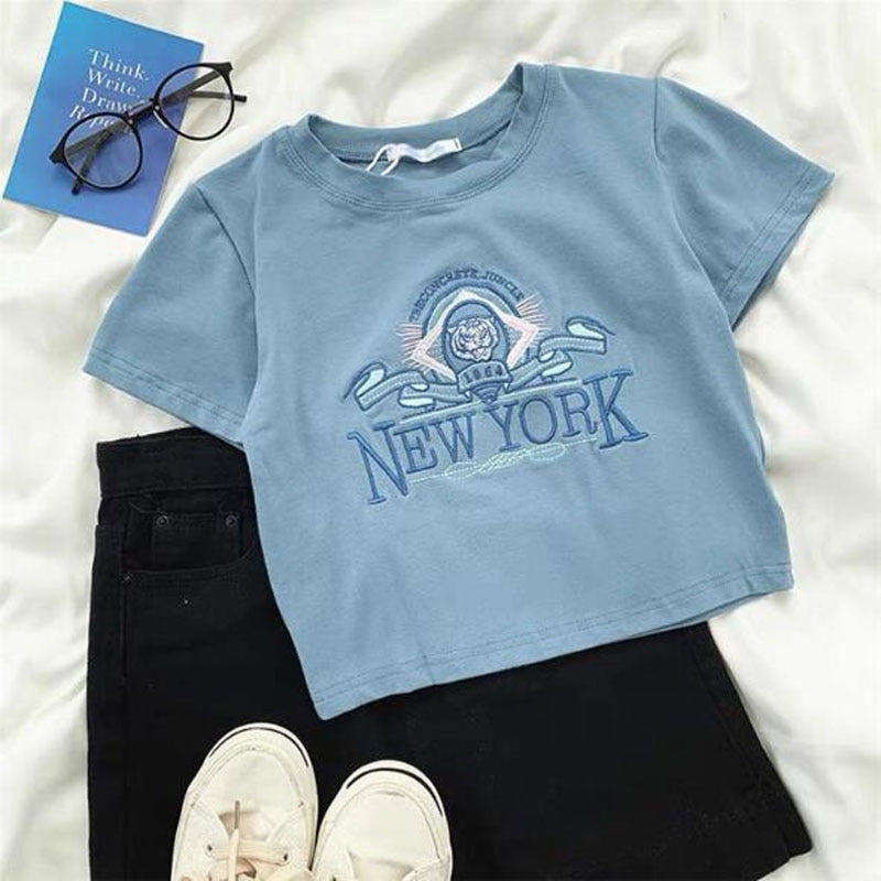 T-Shirt Vintage Grunge Femme