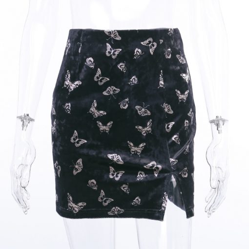 Jupe Courte Gothique Velours