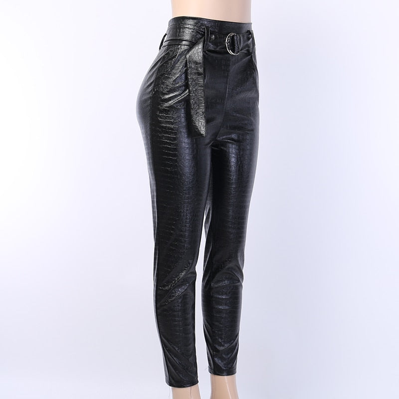 Pantalon Cuir Femme Rock