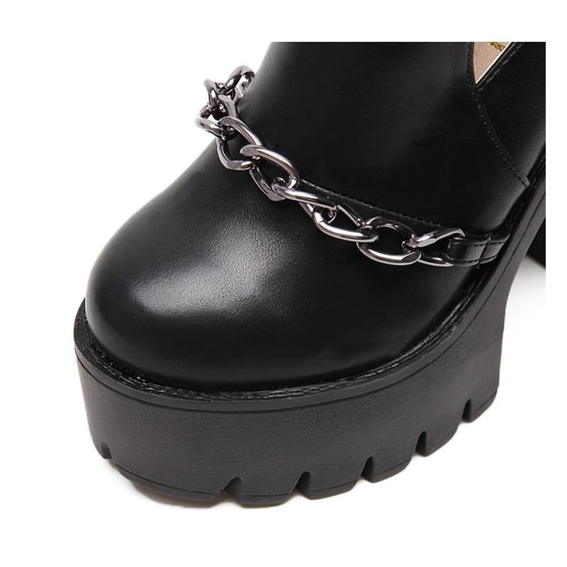 Bottes Punk Cuir
