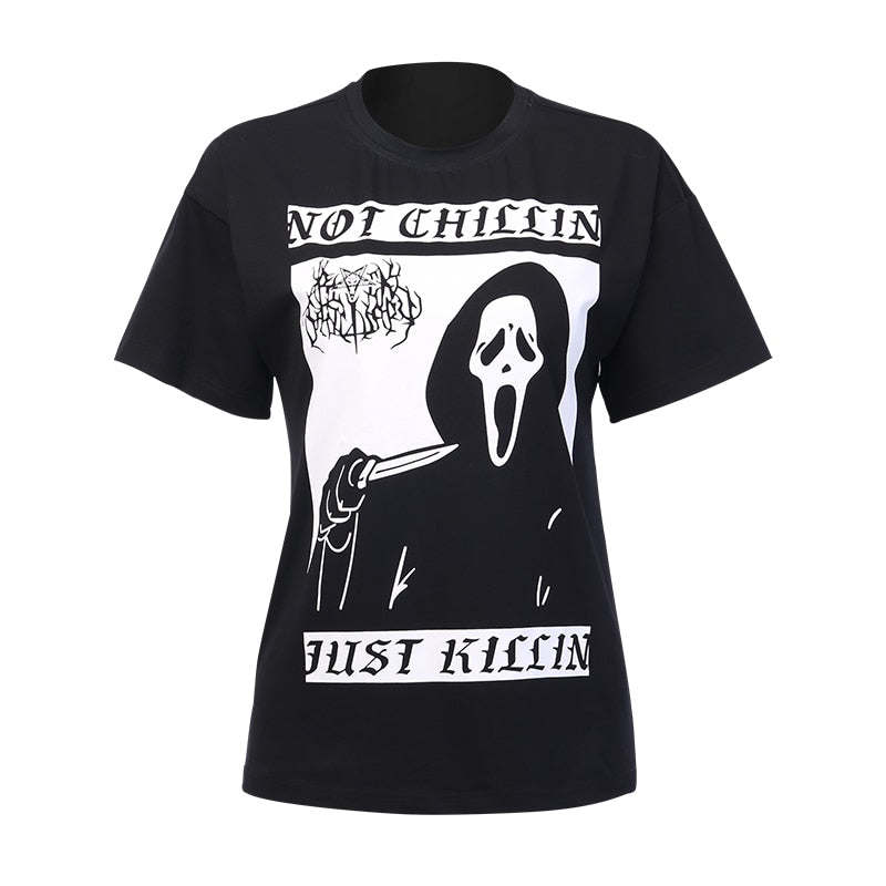 T-Shirt Noir Gothique