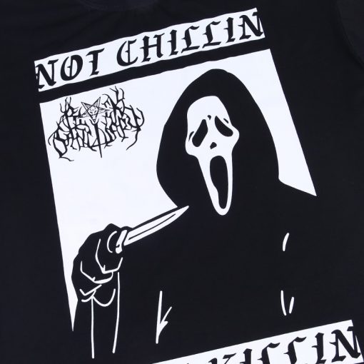 T-Shirt Noir Gothique