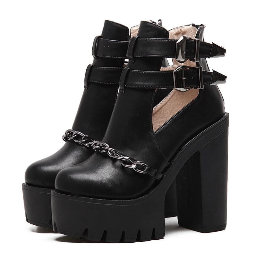 Bottes Punk Cuir