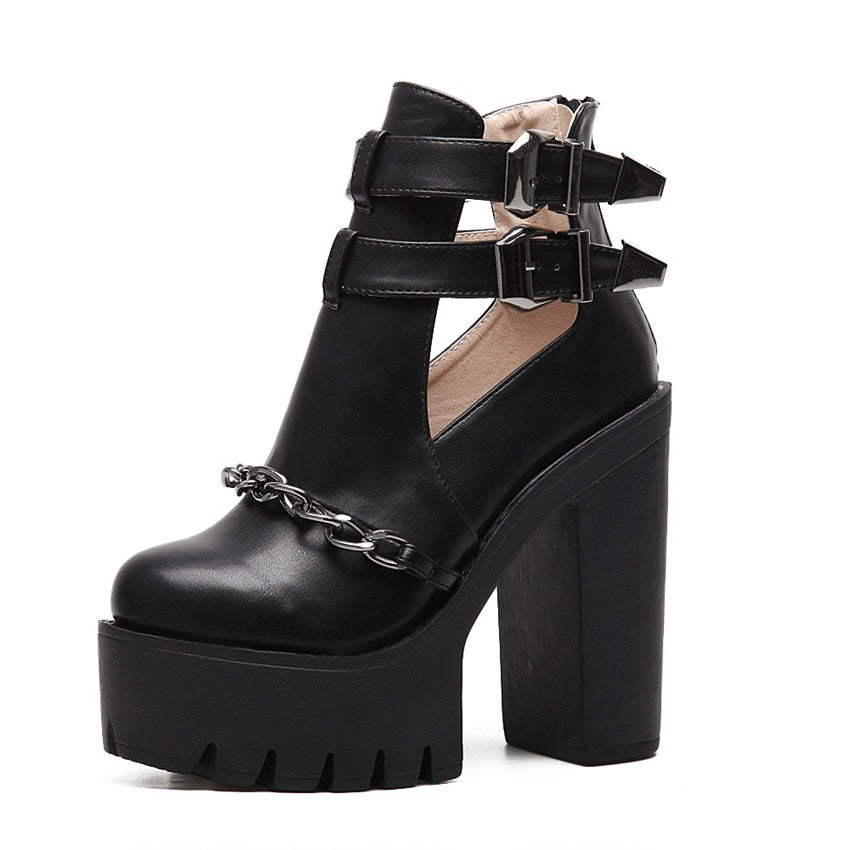 Bottes Punk Cuir