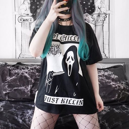 T-Shirt Noir Gothique