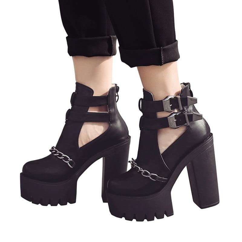 Bottes Punk Cuir