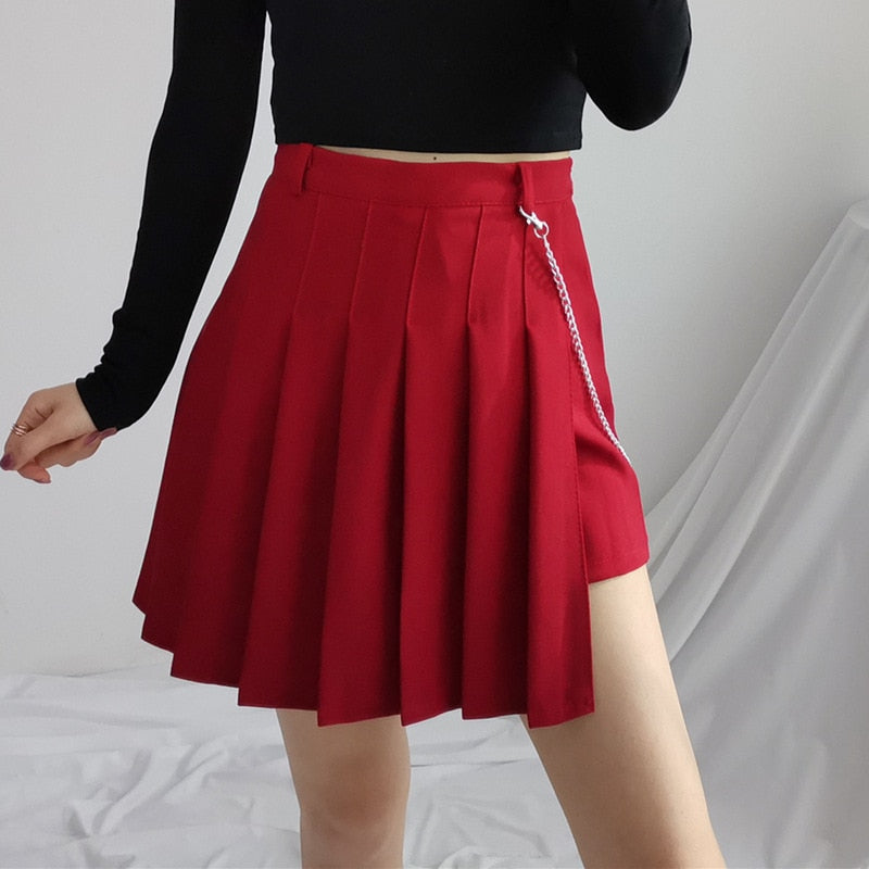 Jupe Plissée Femme Rock