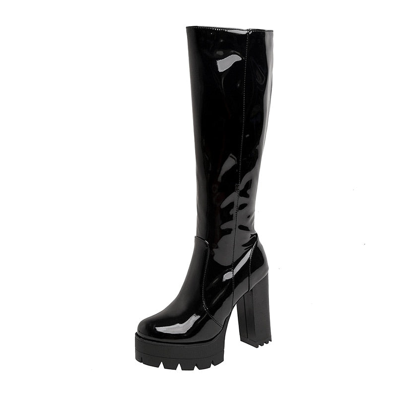 Bottine Style Gothique Rock Pour Femme