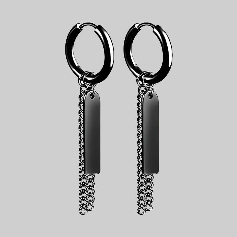 Boucle D'Oreille Chaine Gothique
