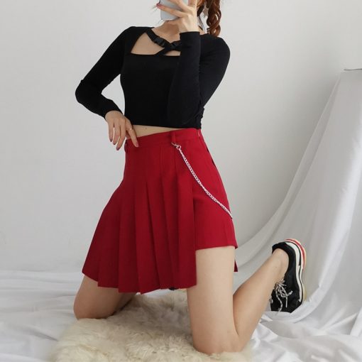 Jupe Plissée Femme Rock