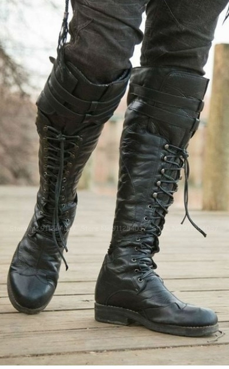 Bottines Cuir Gothique