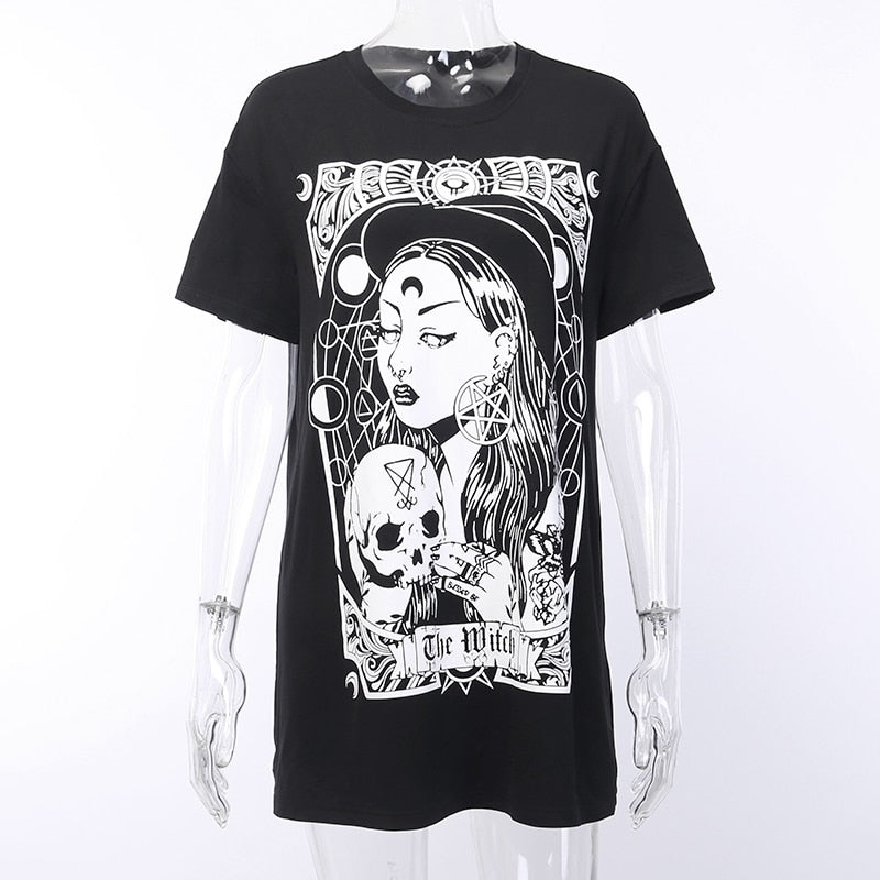 Tete De Mort T-Shirt Gothique