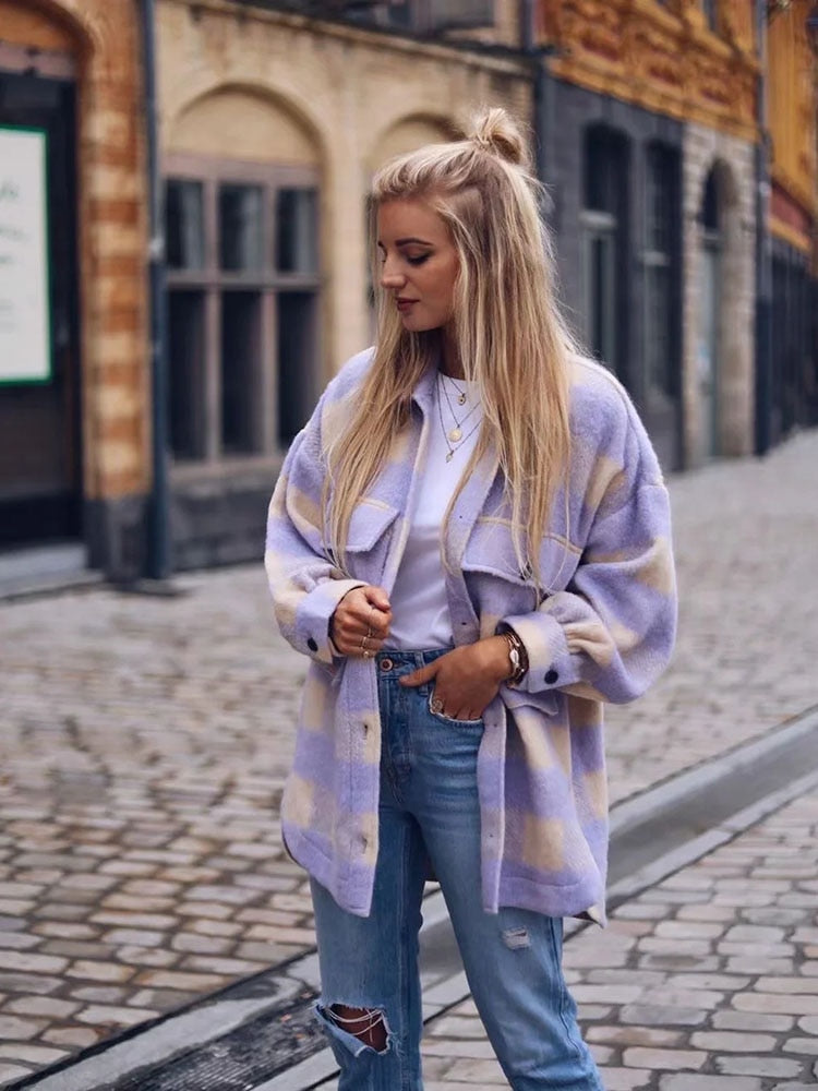 Manteau Tartan Grunge