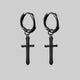 Boucle D'Oreille Noire Gothique