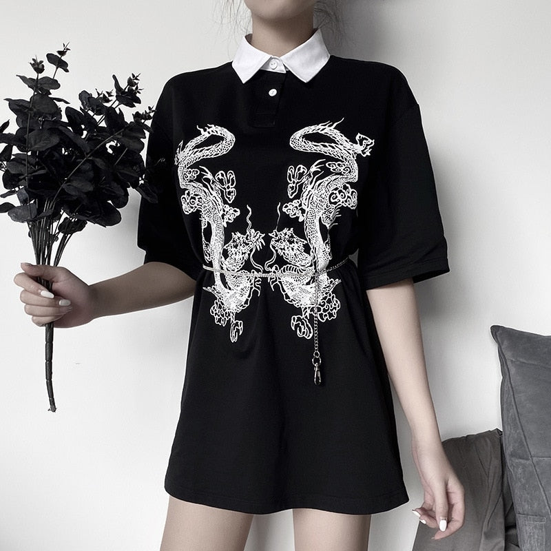 T-Shirt Gothique Dragon