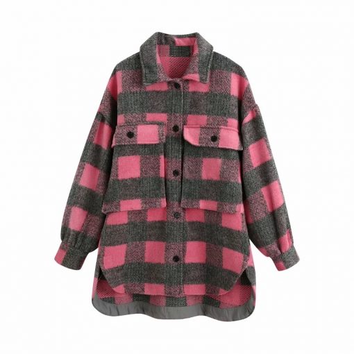 Manteau Tartan Grunge