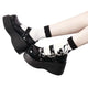 Gothic Stiefeletten Damen Schwarz