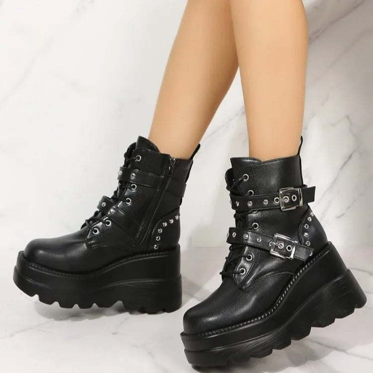 Bottines Punk Femme