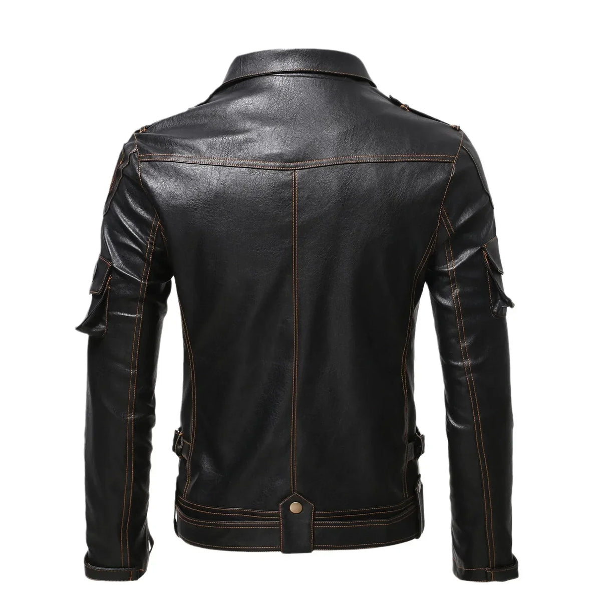 Veste Cuir Punk Homme