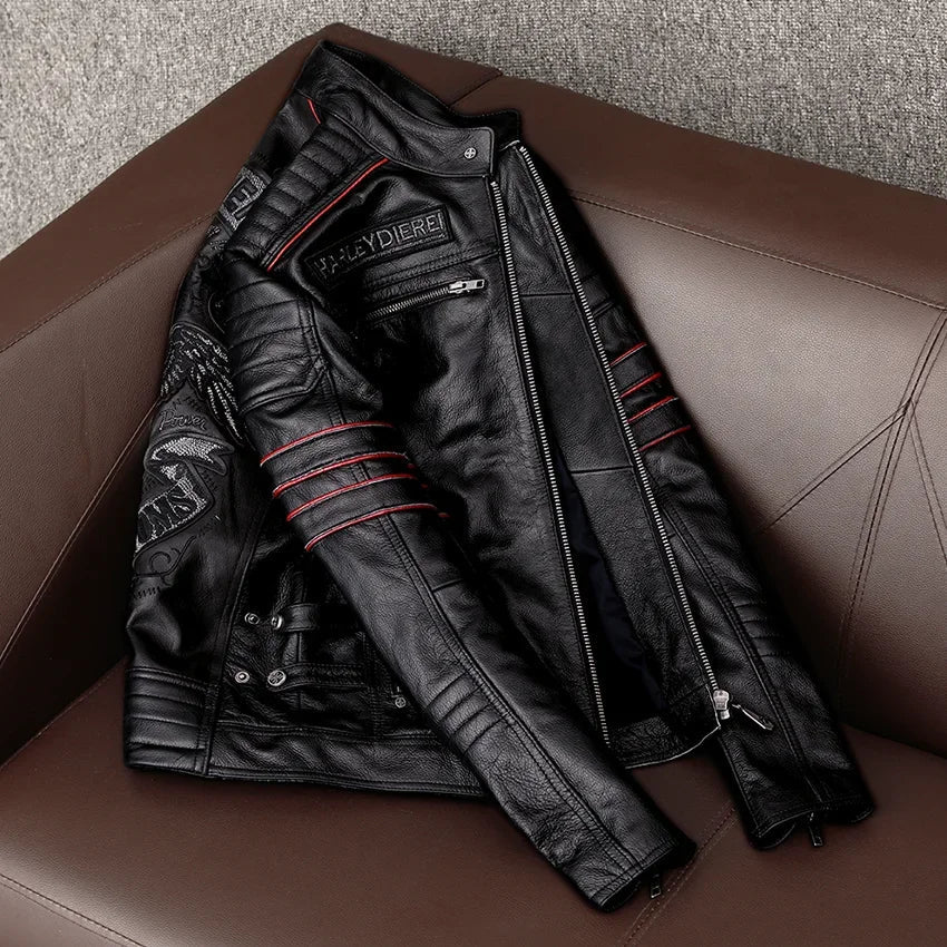 Veste Cuir Gothique Homme